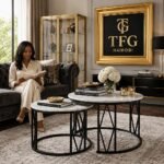 X19 Marble Nesting Tables – Staged Living Room – Othaya Road, Nairobi, Kenya