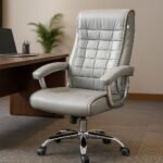 FOC047 gray leather executive high back office chair Kenya - TFG Nairobi