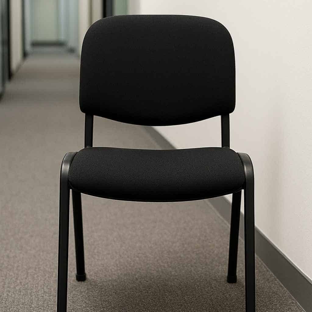 V601 Tosca Chair Front View - Stackable Visitor Chair by TFG Nairobi Front view of V601 Tosca stackable chair Nairobi office furniture - TFG Kenya