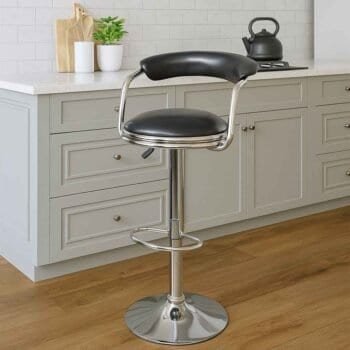 YB767 bar stool black leatherette adjustable Kenya - TFG Nairobi