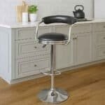 YB767 Bar Stool – Adjustable Black Leatherette Bar Stool by TFG Nairobi