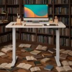 AERO1878 Standing Desk Library Side View Nairobi