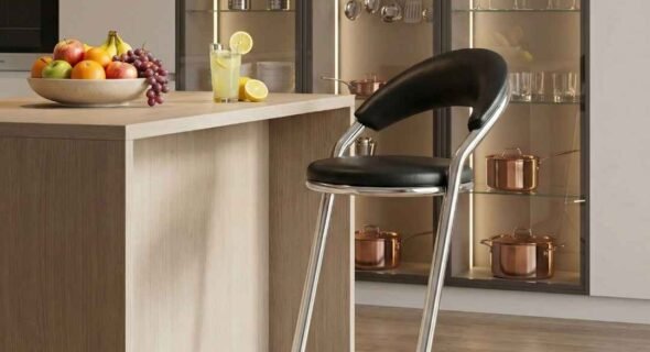 JB200 Steel Leather Bar Stool