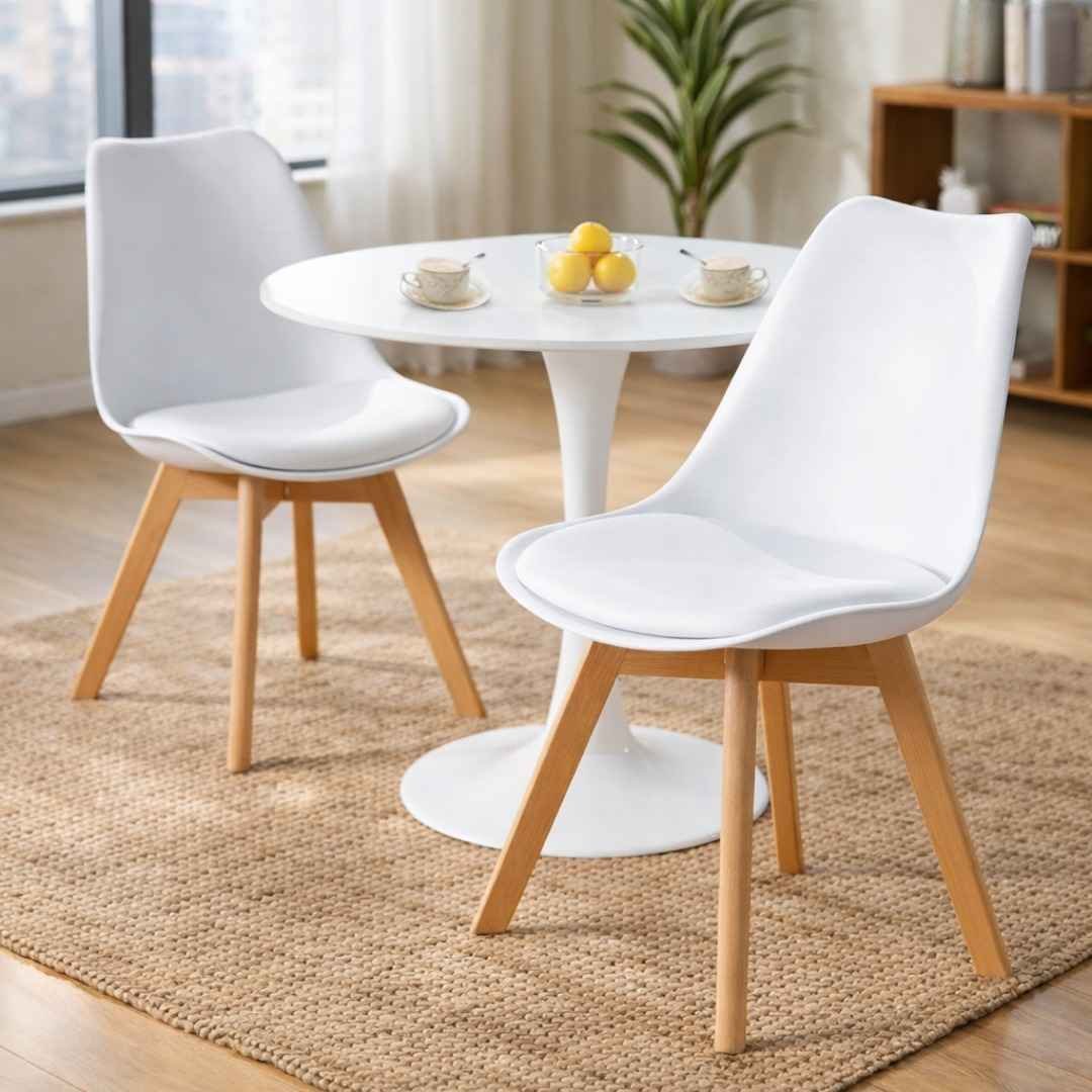 HM7812 Eames Chairs Close-Up Runda Nairobi Close-up HM7812 Eames dining chairs PU leather seat polypropylene back Runda Nairobi