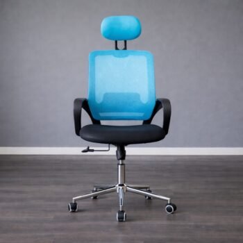Front view of the STAFF PRO8181 ergonomic mesh office chair in a modern office setup along Katani Road, Syokimau
