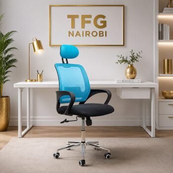 STAFF PRO8181 high-back office chair with mesh back, headrest and wheels in Lavington, Nairobi, Kenya