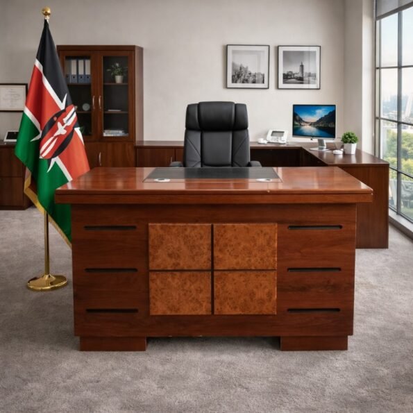 TWAF851 1.2M executive office desk in a professional lawyer's office in Upper Hill, Nairobi.
