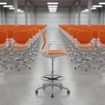 5918A Drafting Chair – Westlands Studio Front View