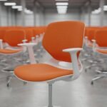 5918A Drafting Chair – Westlands Studio Front View