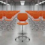 5918A Drafting Chair – Westlands Studio Front View