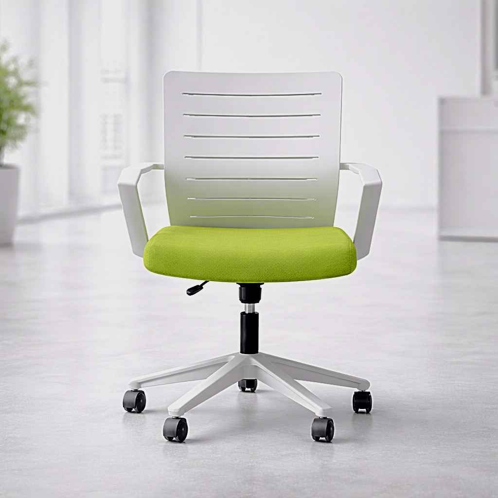 JNRD-OFC52 Office Chair - Kileleshwa Executive Headshot JNRD-OFC52 green and white ergonomic mid-back mesh office chair with BIFMA certified gas lift, available at The Furniture Guys Nairobi in Kileleshwa.