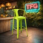 HFLG-4088 Lime Green Bar Stool – Lantana Road Collection