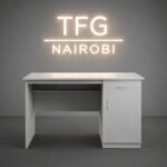 TFG DS54 white home office desk with drawers and BIFMA certification in an Upper Hill Nairobi office.
