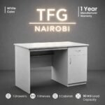 TFG DS54 White Desk – Upper Hill Corporate Series