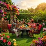 BRE400 AMBOSELI Patio Table + 4 Chairs – Runda Residential Collection