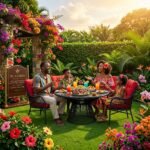 BRE400 AMBOSELI Patio Table + 4 Chairs – Runda Residential Collection