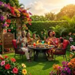 BRE400 AMBOSELI Patio Table + 4 Chairs – Runda Residential Collection