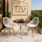 ECBT3-1 Balcony Set – Eames & Vitra Nairobi | 2-Seater Outdoor Dining Set