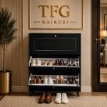 HLSC1878-B Black Shoe Cabinet in Westlands Nairobi