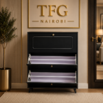 HLSC1878-B Black Shoe Cabinet in Westlands Nairobi