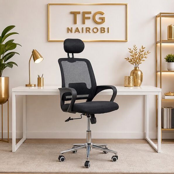 STAFF PRO8183 high-back office chair with mesh back and headrest in Muthithi Road, Westlands, Nairobi, Kenya