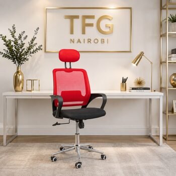 STAFF PRO8184 high-back office chair with mesh back, headrest and wheels in Lavington, Nairobi, Kenya