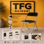 Black Acrylic Folding Chair – TFG Nairobi