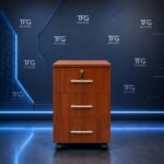 3-Drawer File Cabinet with lock and wheels, cherry finish, in Imara Daima, Mombasa Road, Nairobi