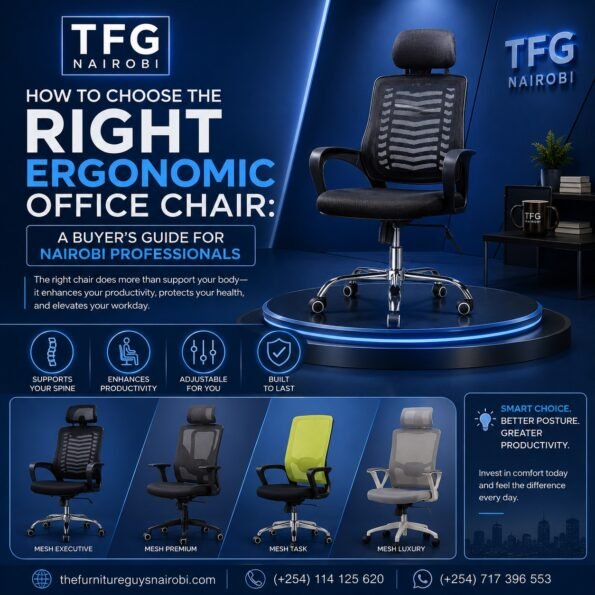 How to choose the right ergonomic office chair, buyer's guide for Nairobi professionals