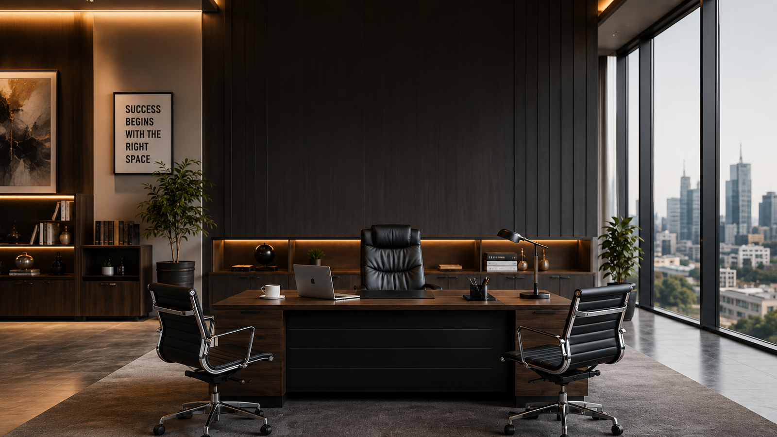 Modern corporate office furniture and executive suite setup in Nairobi by TFG Nairobi
