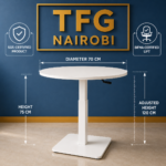 Height Adjustable Round Table 70cm – Westlands Nairobi