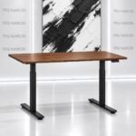 Electric Height Adjustable Desk Kenya 160x60cm Walnut Black Res Novae PDWNB8001 – Lavington Nairobi