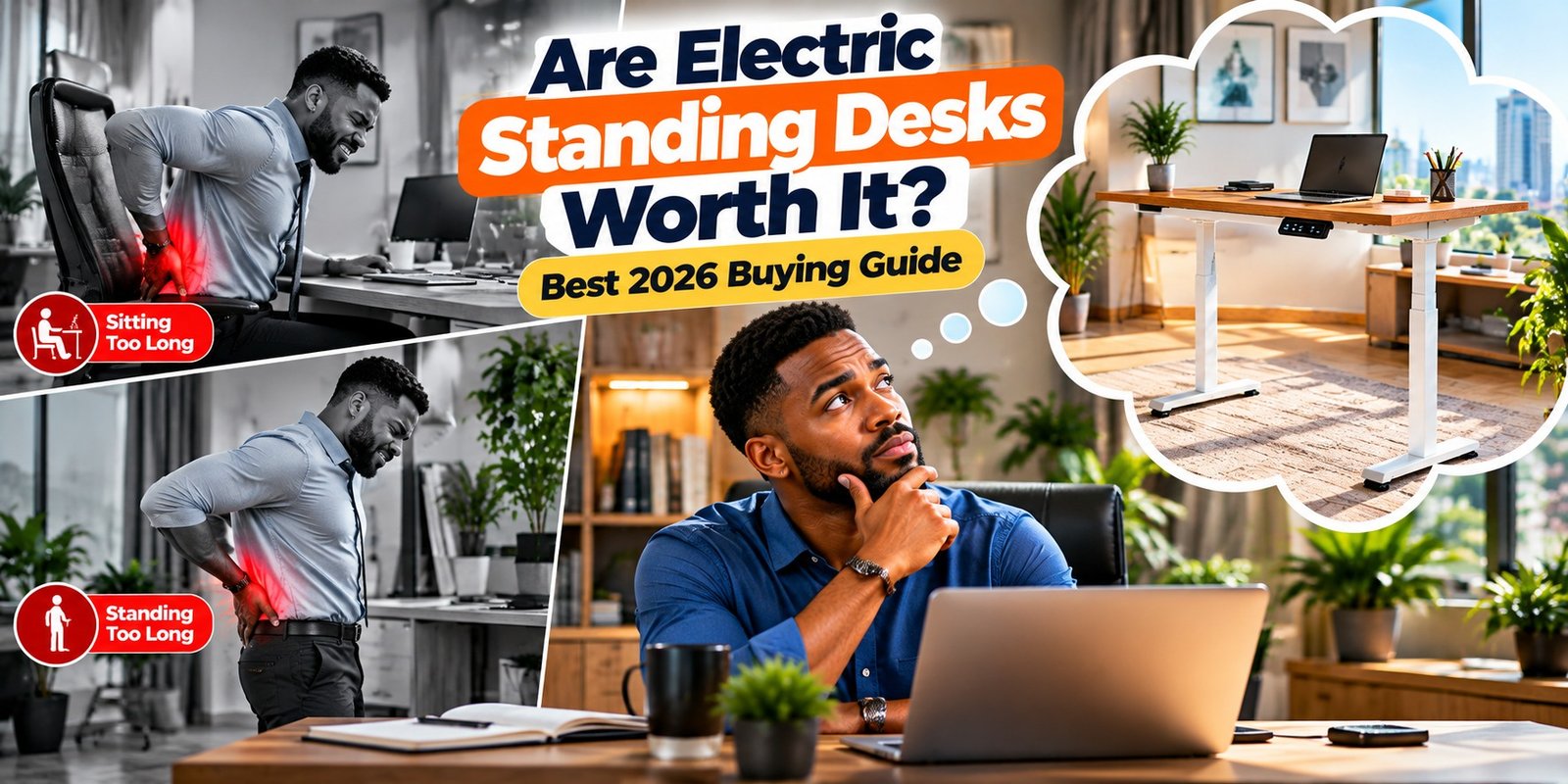 Are electric standing desks worth it buying guide header banner visual featured alongside best ergonomic office chairs in kenya catalog by TFG Nairobi.