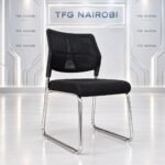 Eiffel Mesh Executive Visitor Chair with Chrome Sled Base available at The Furniture Guys Nairobi in Westlands Kenya
