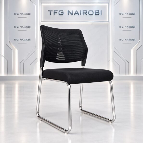 Eiffel Mesh Executive Visitor Chair with Chrome Sled Base available at The Furniture Guys Nairobi in Westlands Kenya