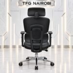 Ergonomic High Back Office Chair Kenya – COLE Q55-2 Black Leat