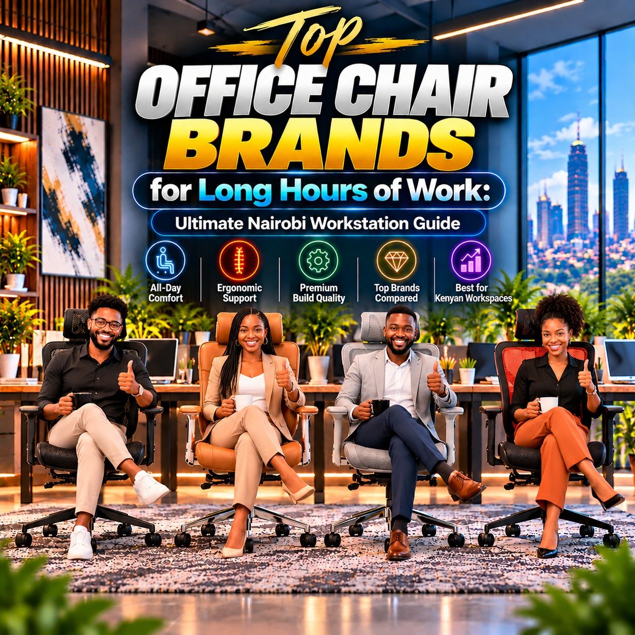 Top Office Chair Brands for Long Hours of Work — Customer Approval Guide Nairobi