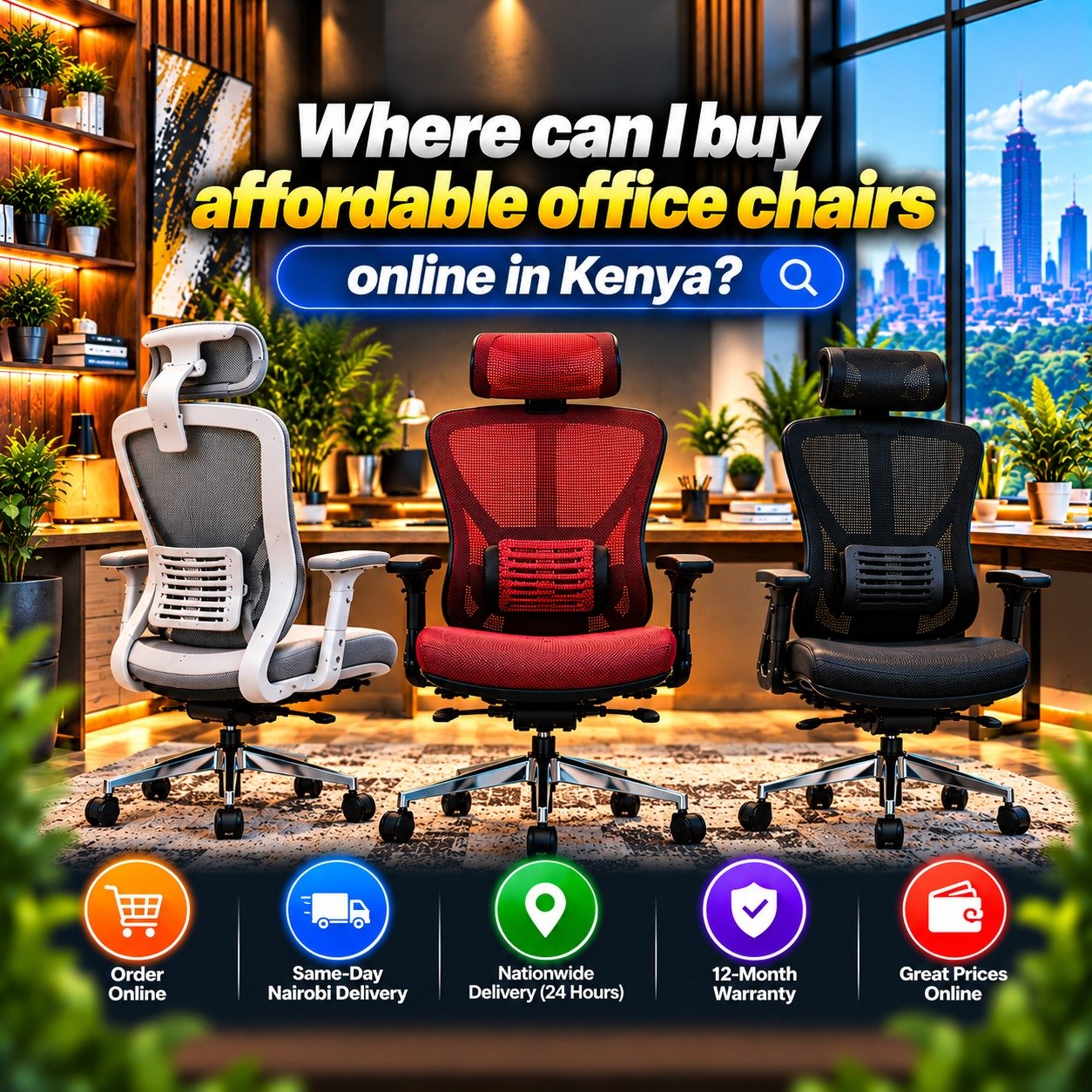 Where can I buy affordable office chairs online in kenya showcasing the best ergonomic office chairs in kenya by TFG Nairobi.
