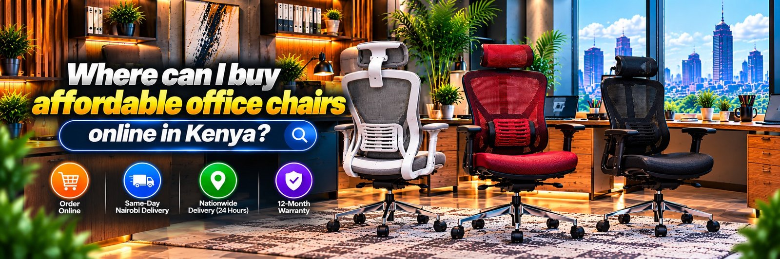 Where can I buy affordable office chairs online in kenya displaying best ergonomic office chairs in kenya options at TFG Nairobi.